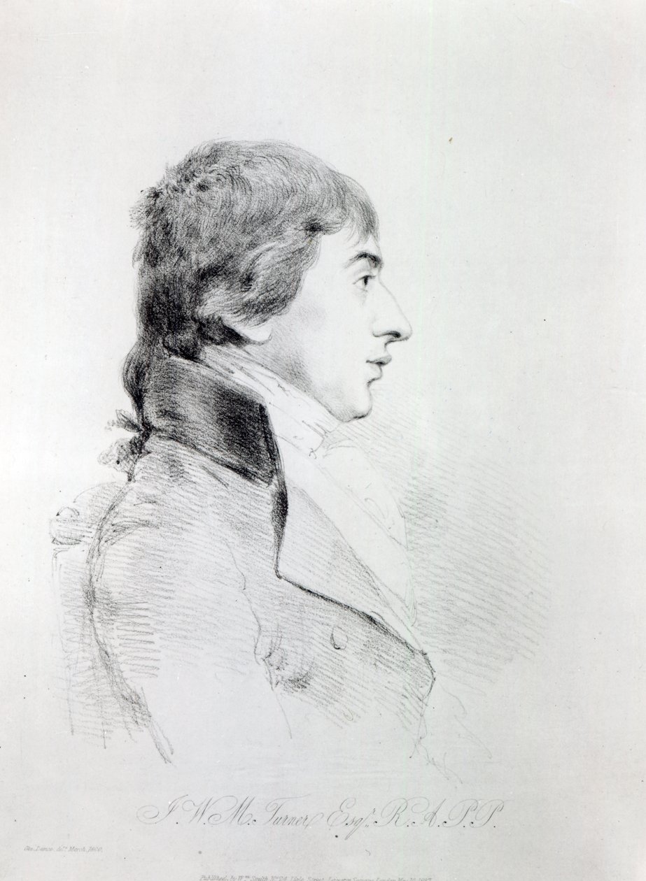 Joseph Mallord William Turner R.A, graviert von William Daniell, 1827 von George Dance
