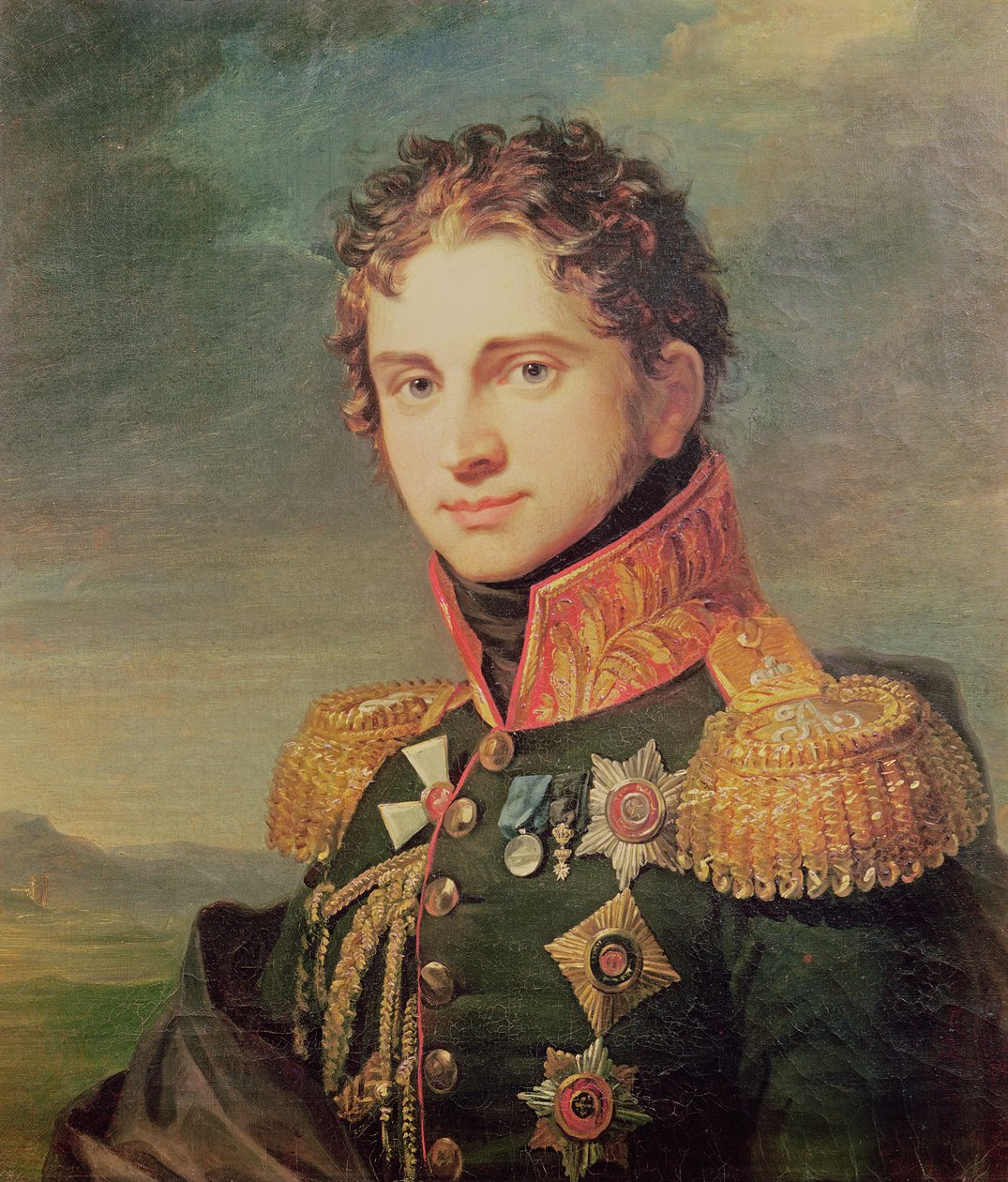 Porträt von Pavel A. Stroganov (vor 1825) von George Dawe