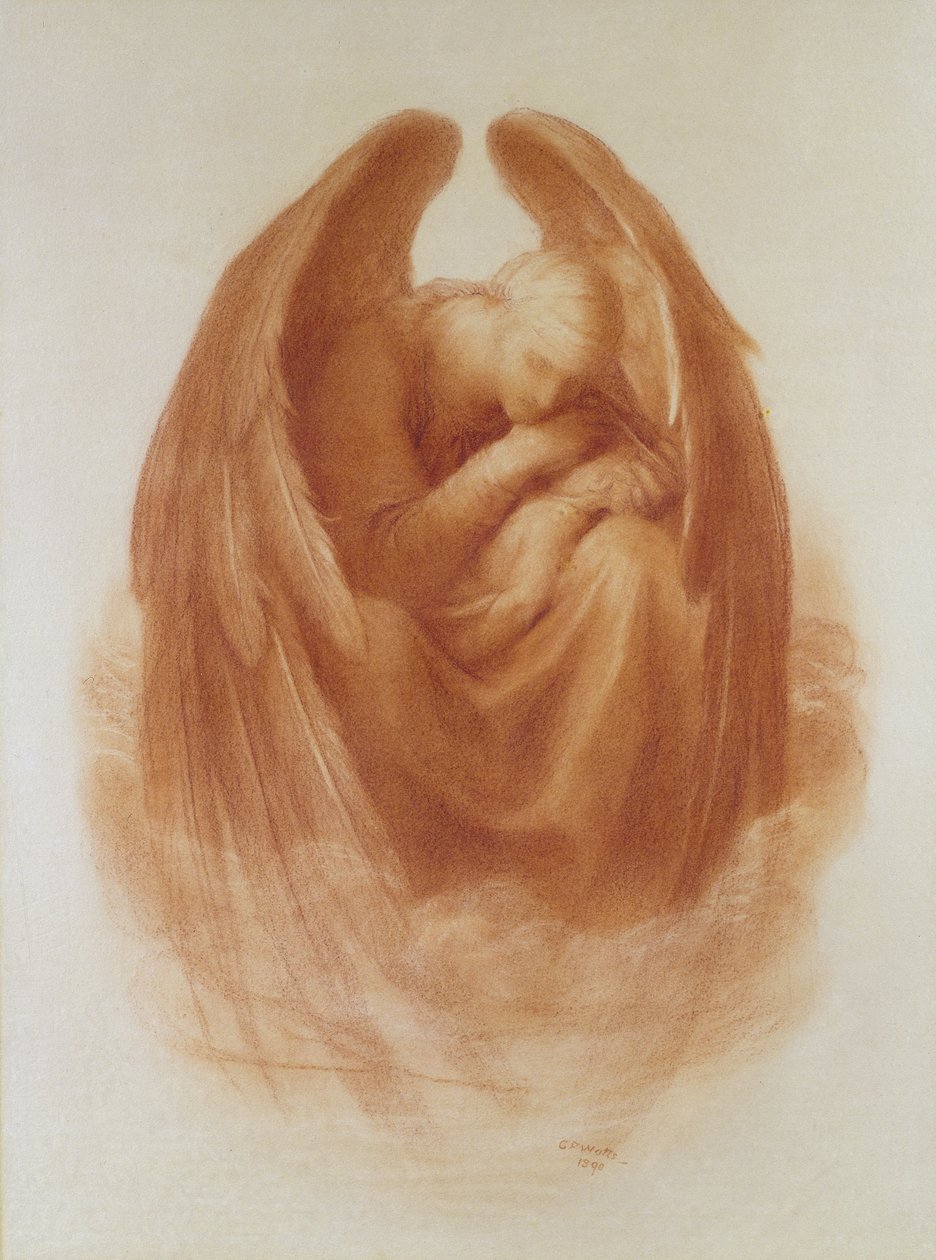 Der Tod krönt die Unschuld, 1890 von George Frederick Watts