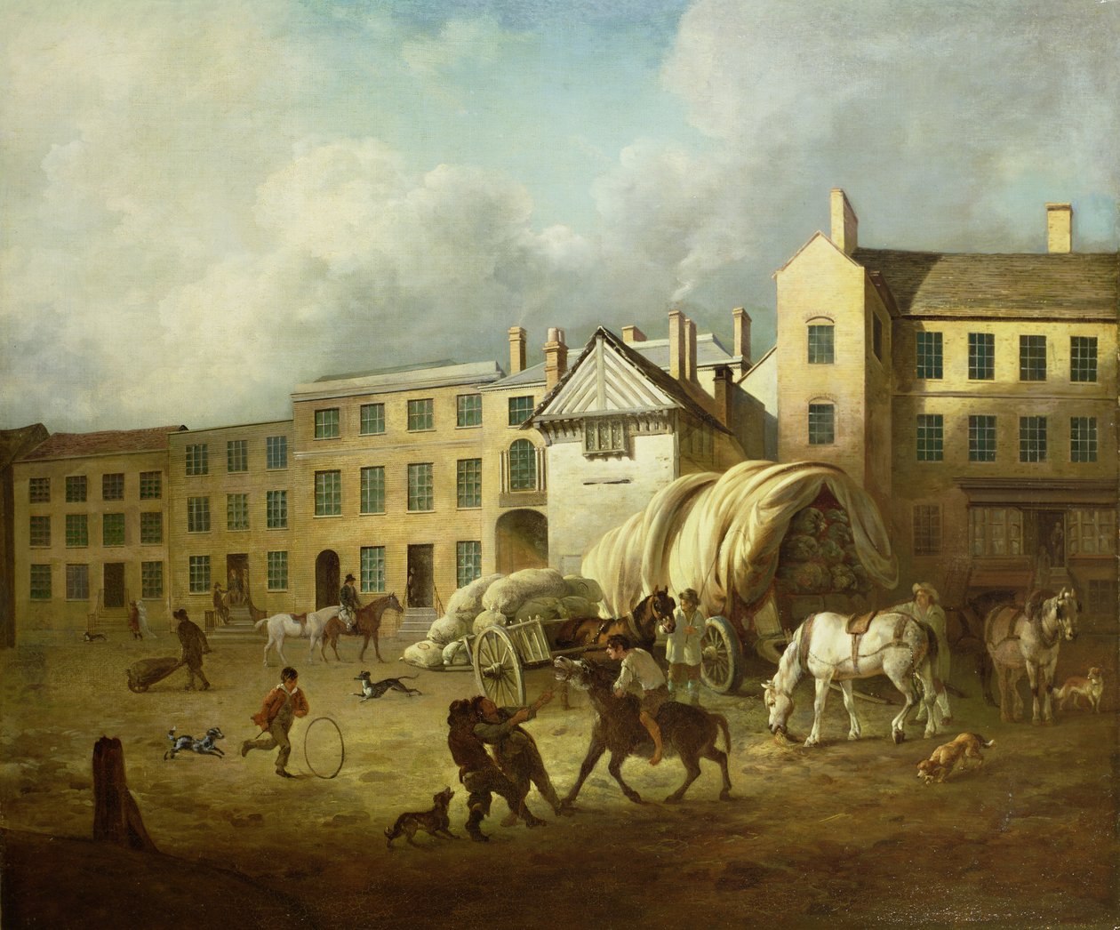 Eine Stadtszene von George Garrard