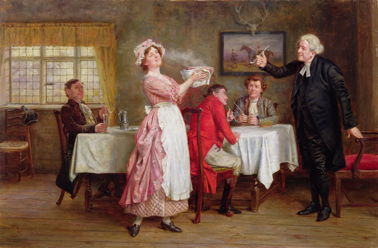 Den Fest krönen von George Goodwin Kilburne