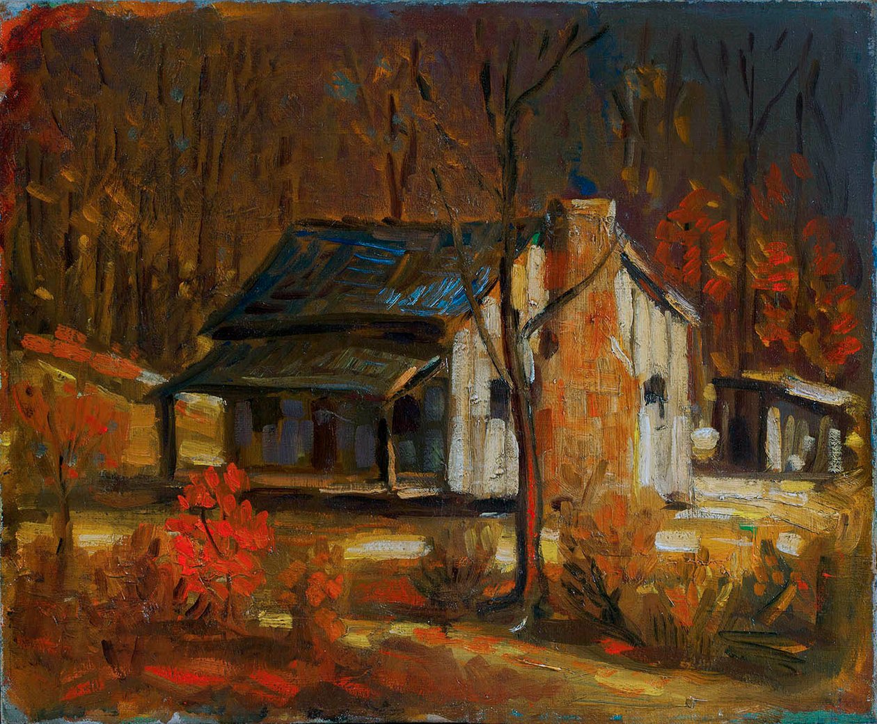 Berghütte von George Luks