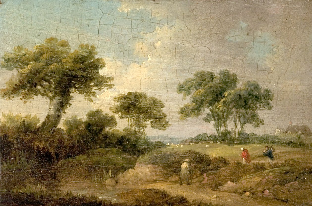 Landschaft mit Figuren von George Morland