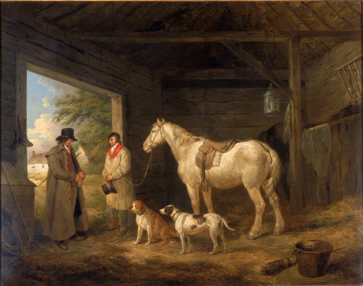 Den Stallknecht bezahlen von George Morland