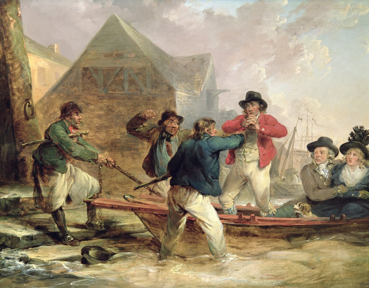 Die Pressebande, 1790 von George Morland
