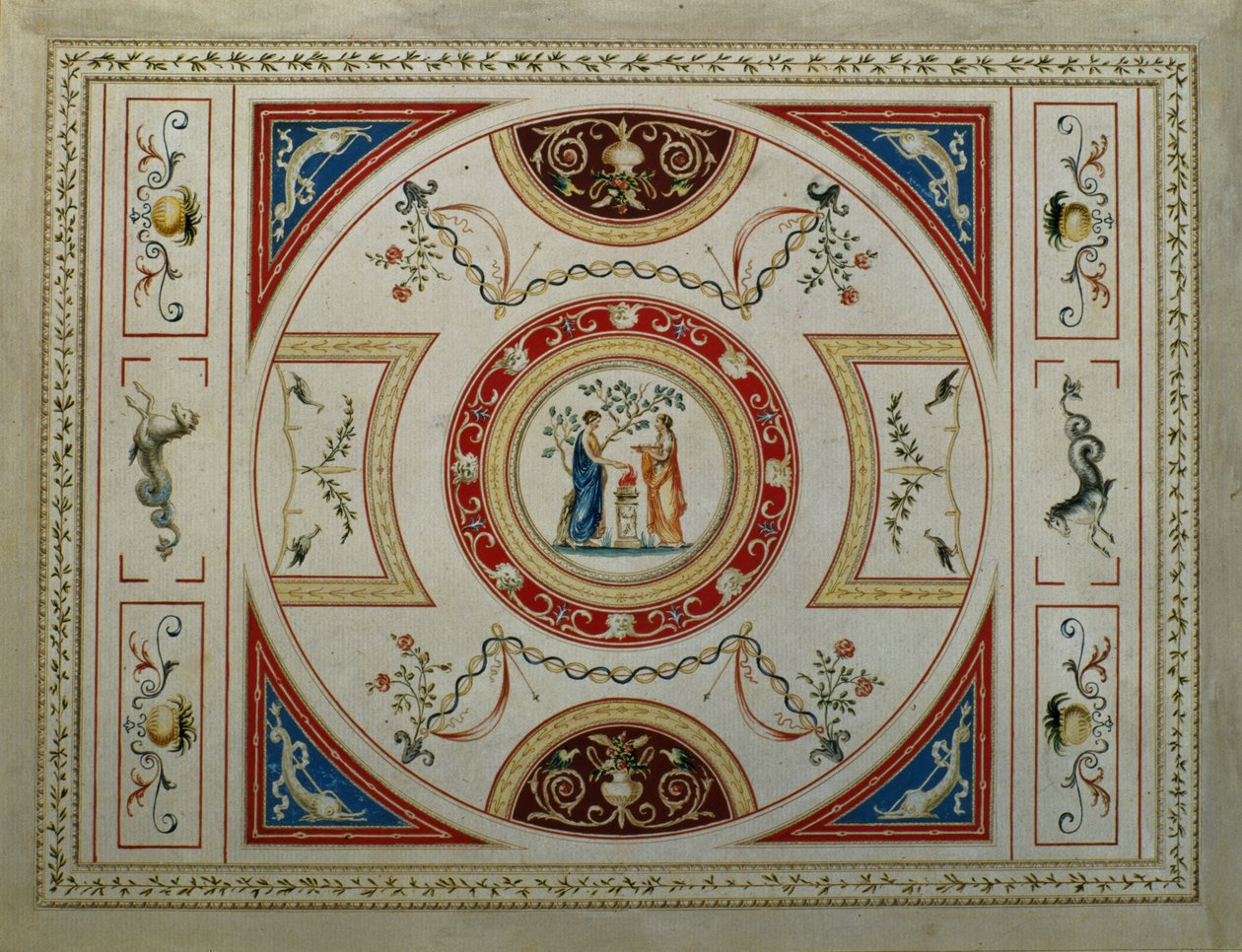 Neoklassizistisches Design für eine Titelseite, 1776 von George Richardson