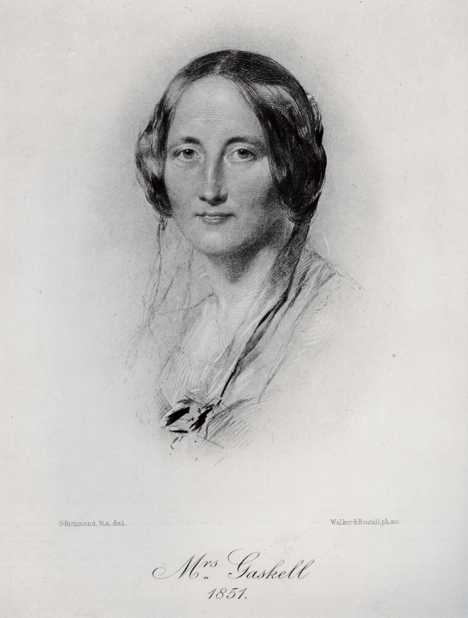 Elizabeth Cleghorn Gaskell (1810-65) von George Richmond