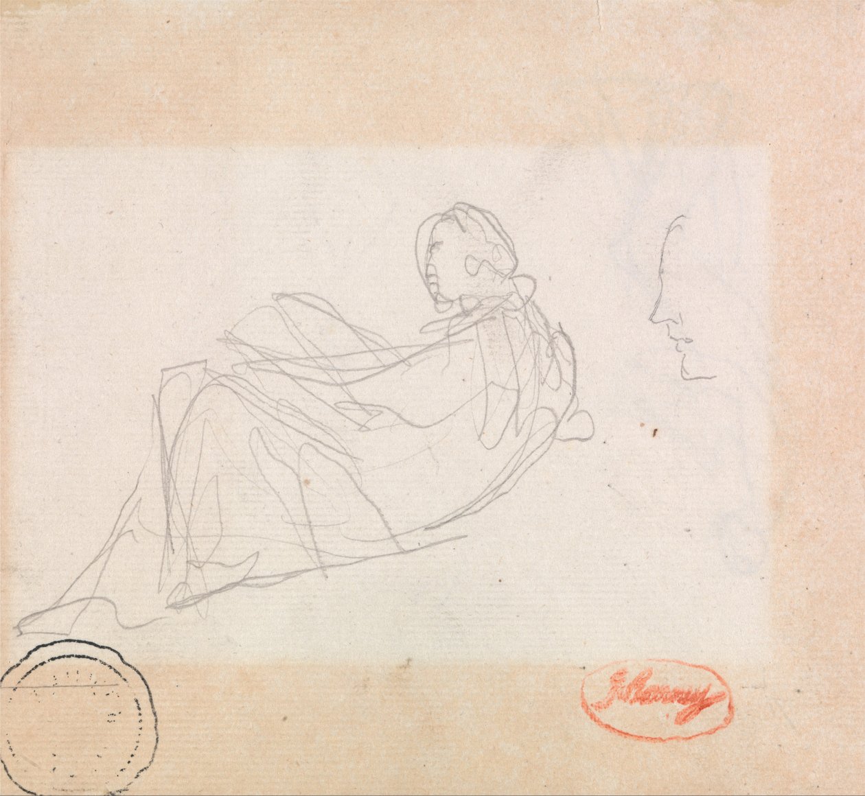 Eine liegende Frau von George Romney