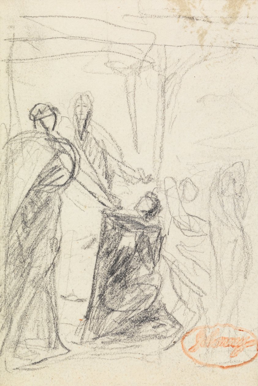 Figurenkompositionsstudie 40 von George Romney