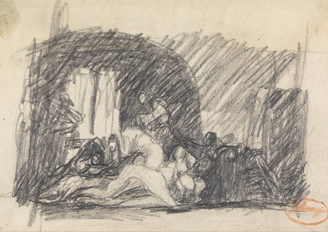 Figurenkompositionsstudie 7 von George Romney