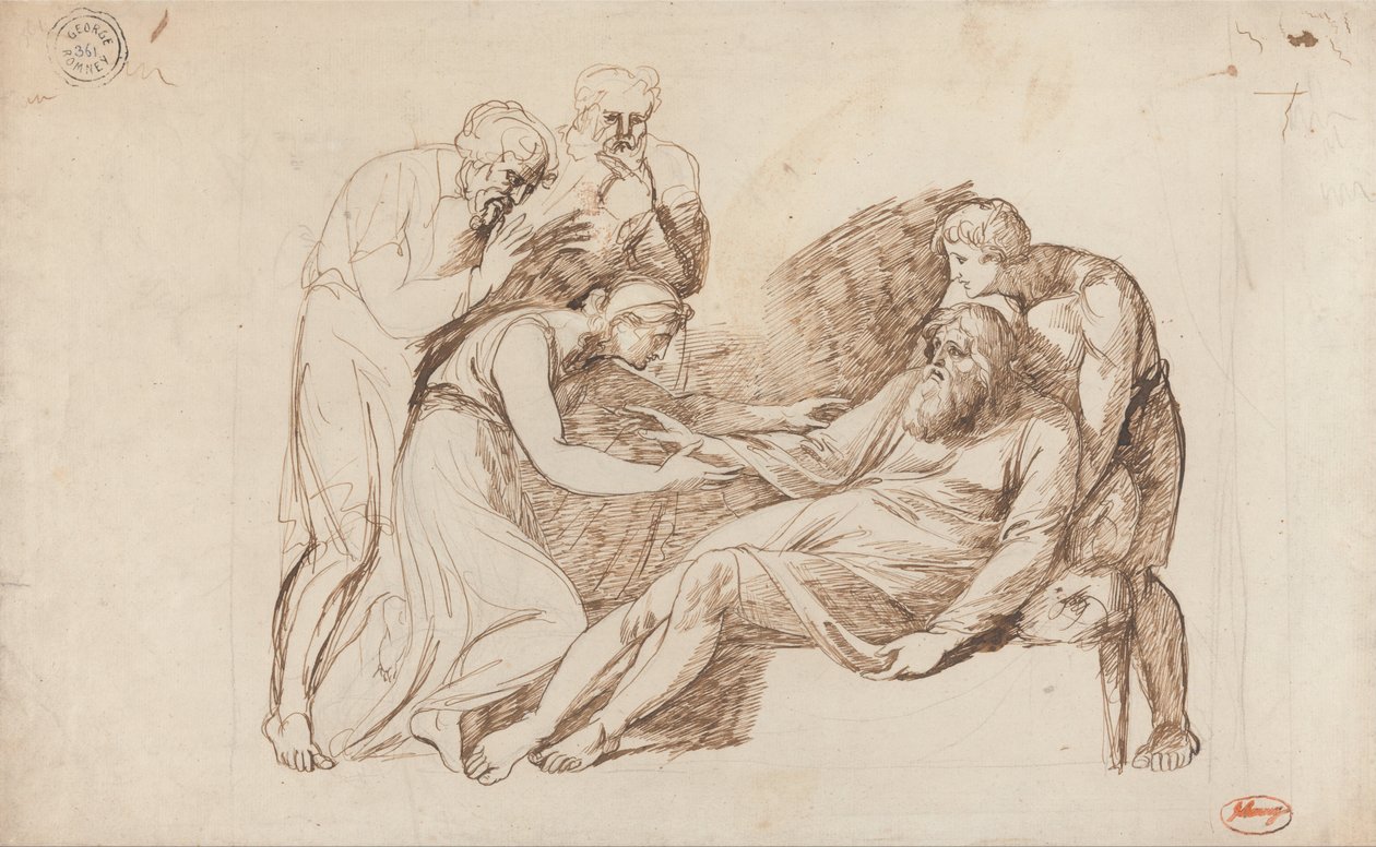 Lear von Cordelia geweckt von George Romney