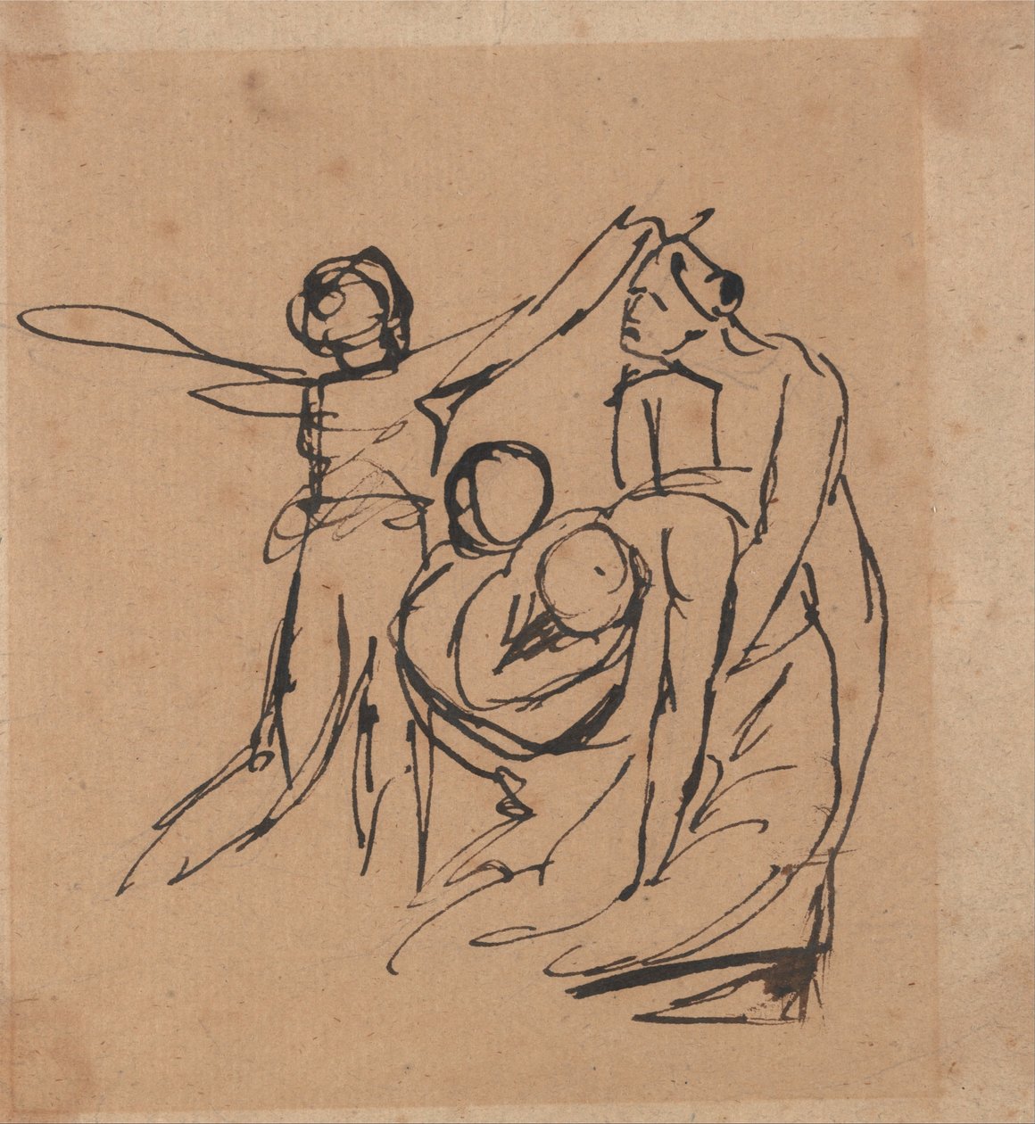 Trauergruppe von George Romney