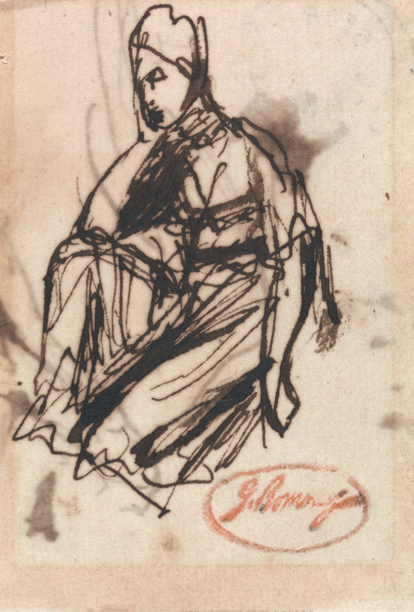 Sitzende Frau von George Romney