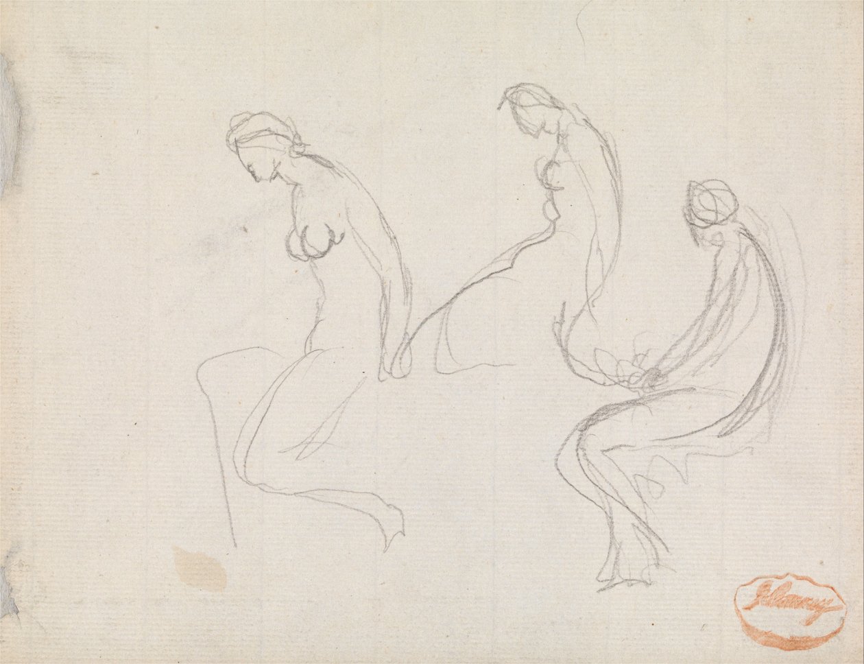 Studie von drei Frauen von George Romney