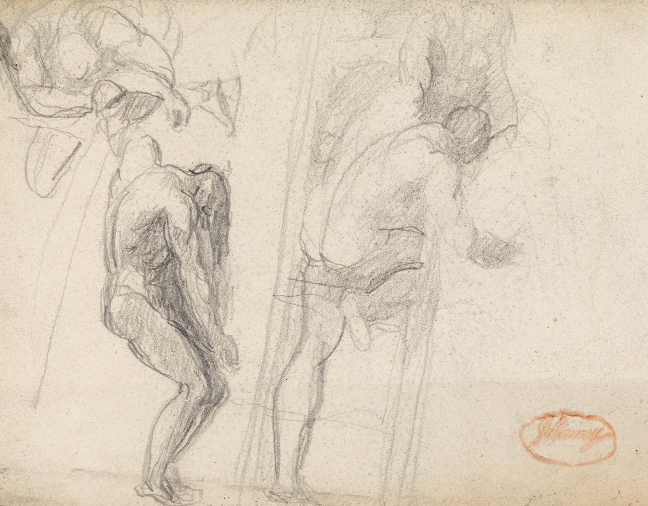 Studie einer männlichen Figur von George Romney