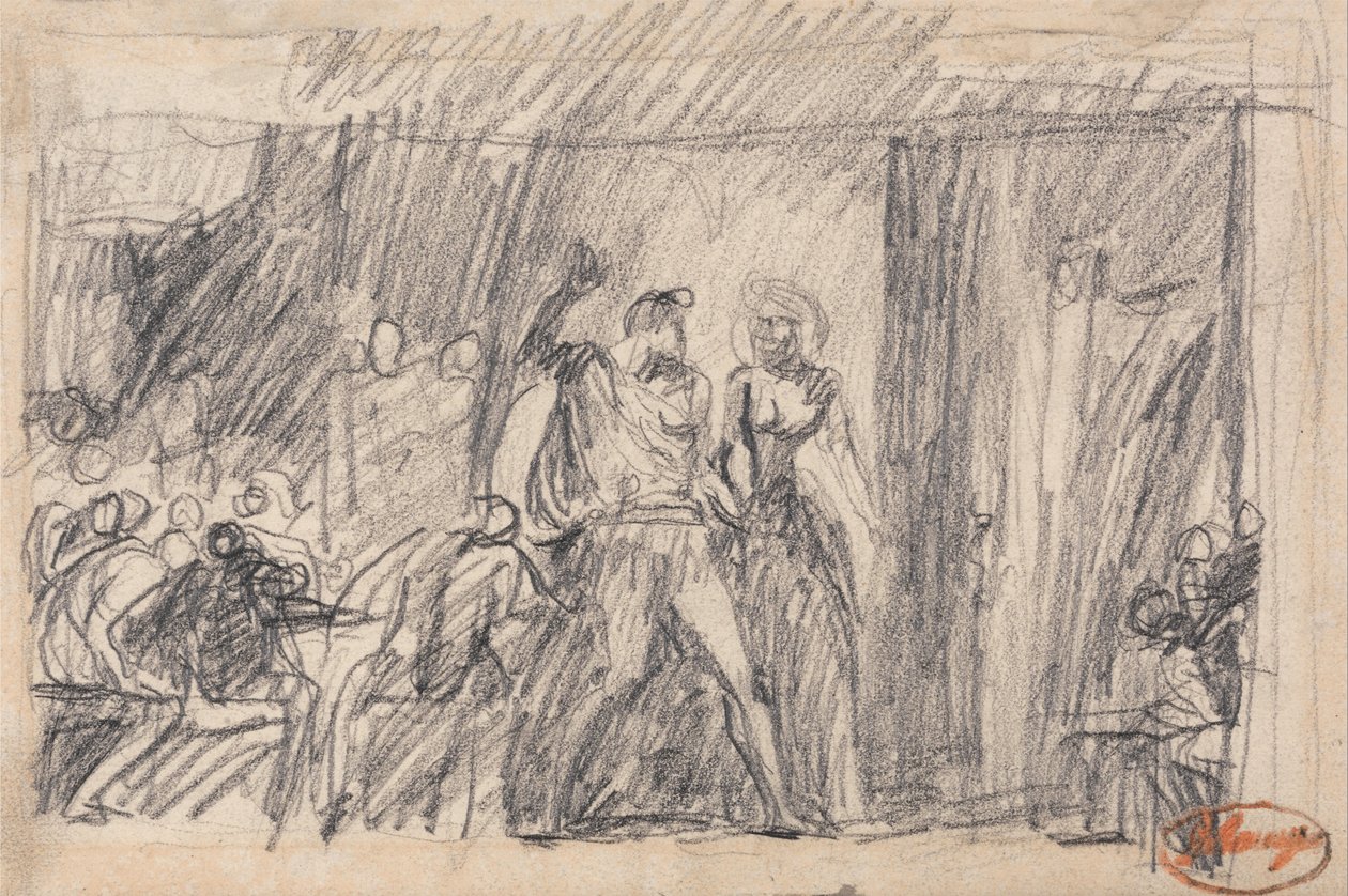 Die Bankettszene - Macbeth von George Romney