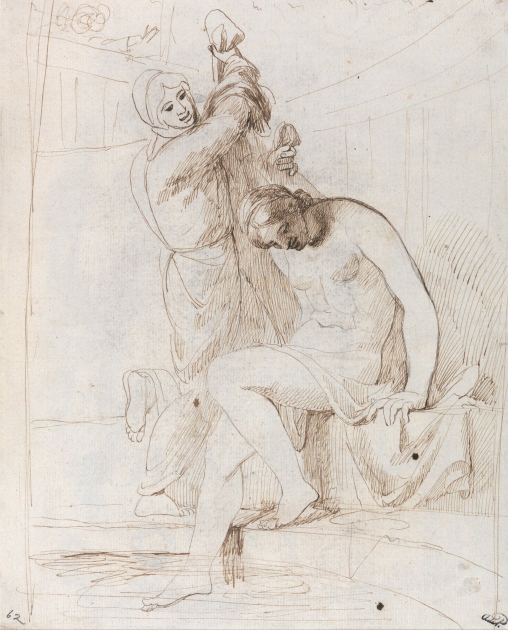 Das Bad der Bathseba von George Romney