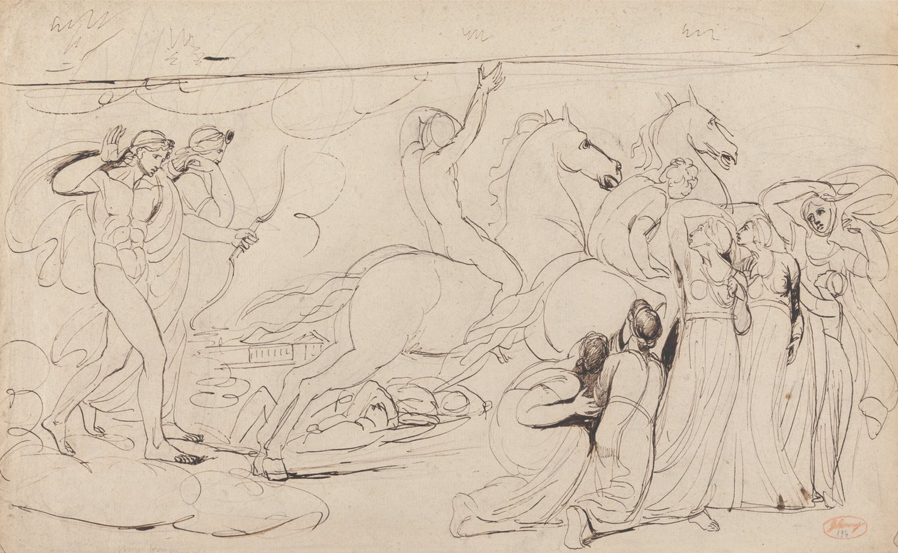 Die Zerstörung der Kinder der Niobe von George Romney