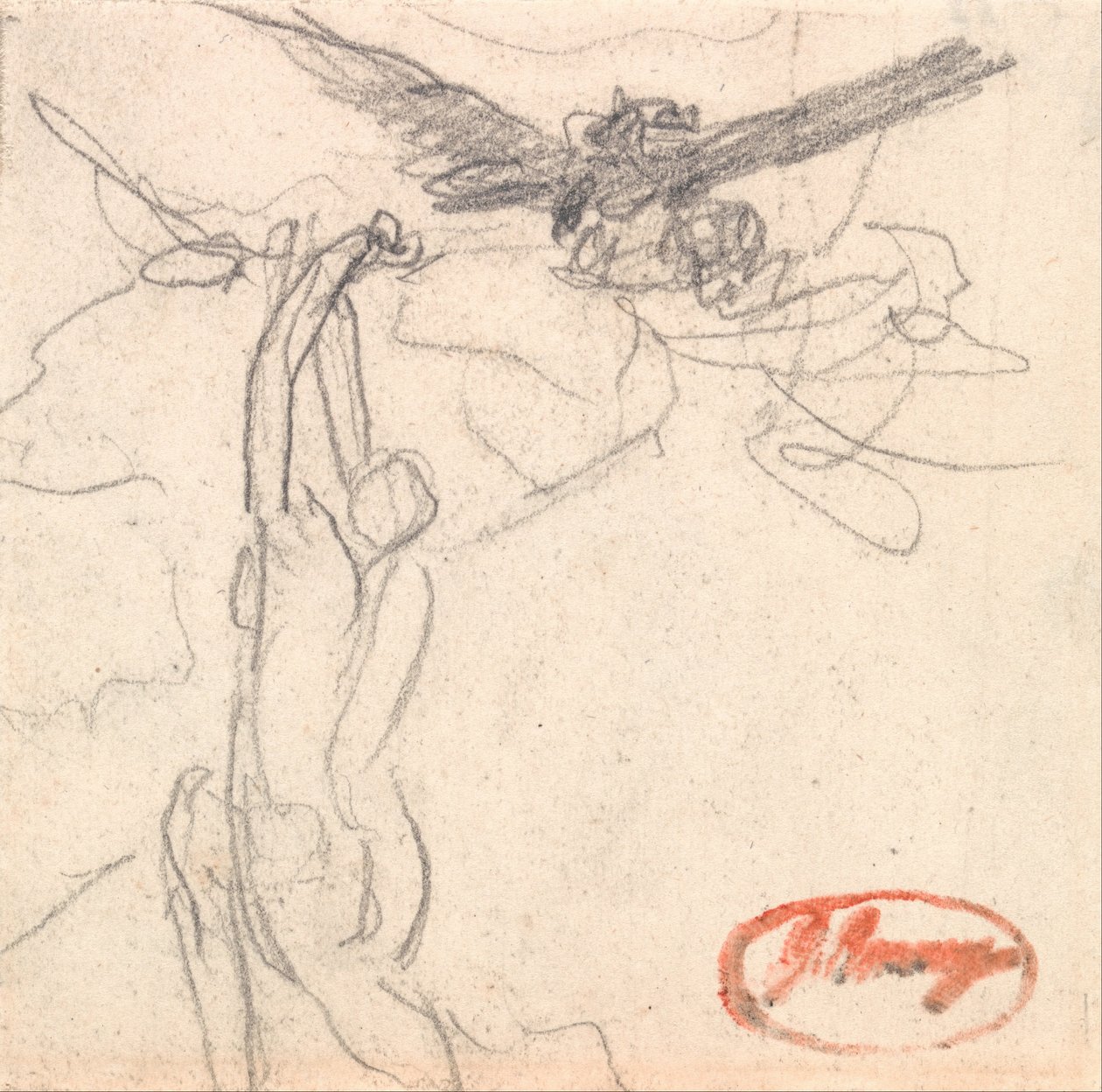 Titanias Diener jagen Fledermäuse von George Romney