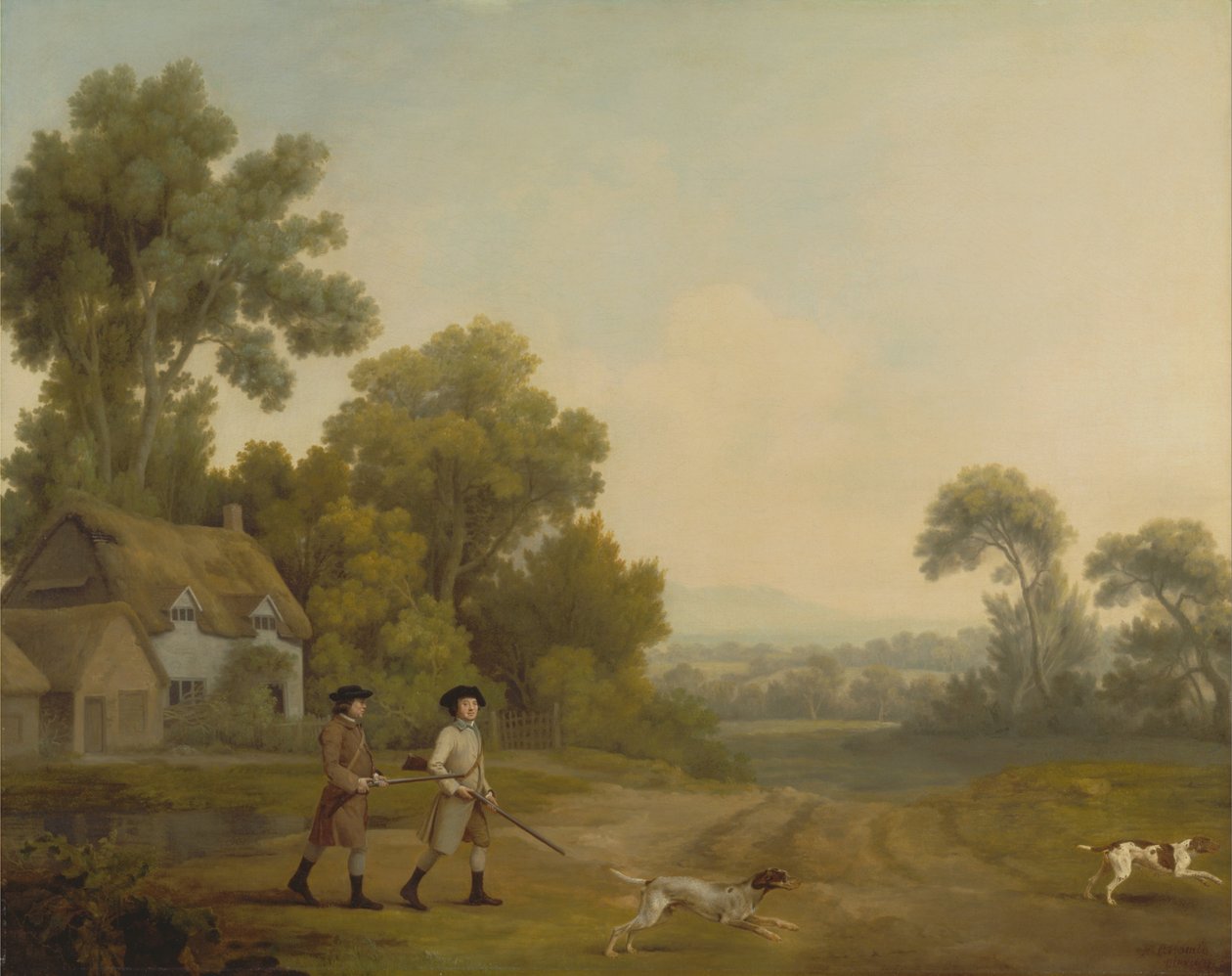 Zwei Herren auf der Jagd von George Stubbs