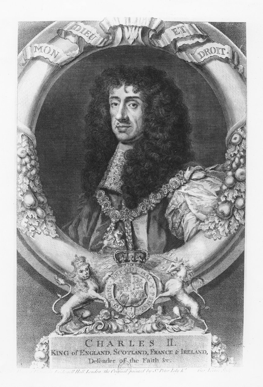 Karl II., König von England von George Vertue