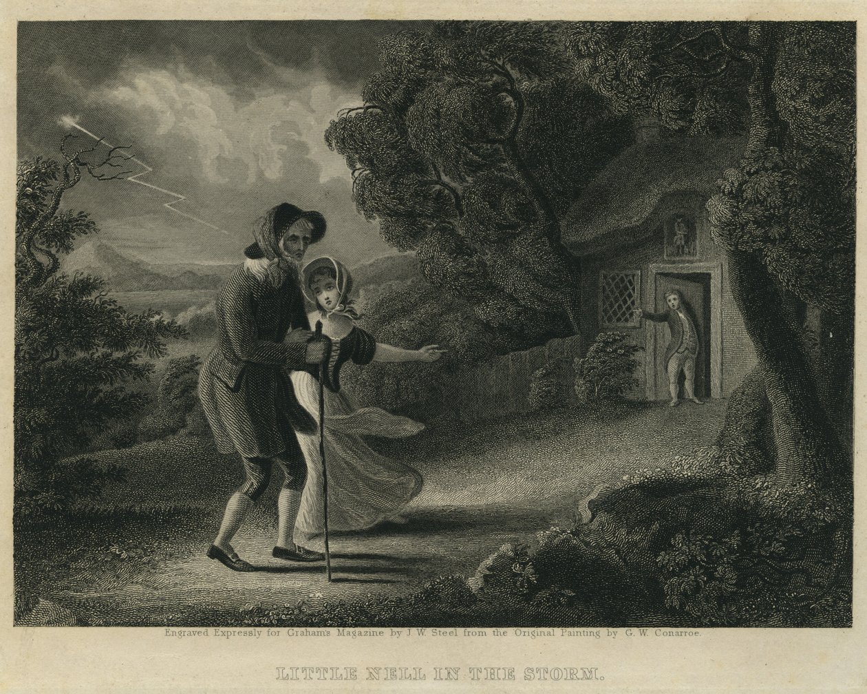 Little Nell im Sturm von George W. Conarroe