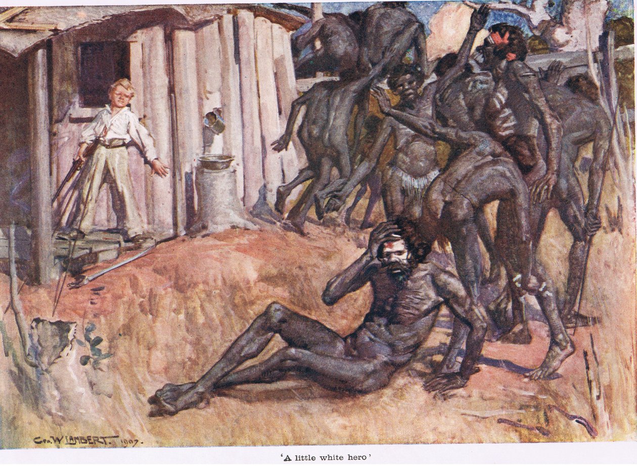 Ein kleiner weißer Held von George Washington Lambert