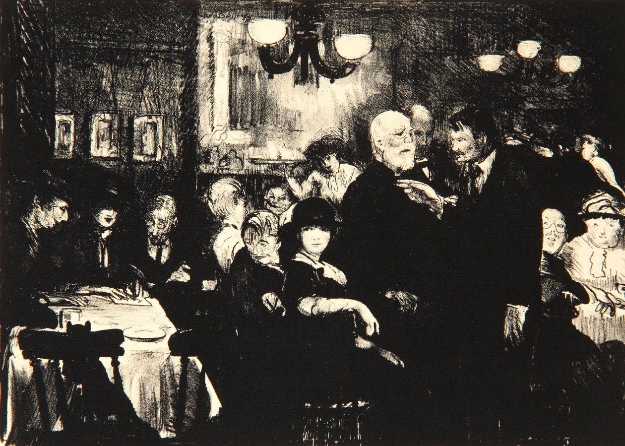Künstlerabend, 1916 von George Wesley Bellows