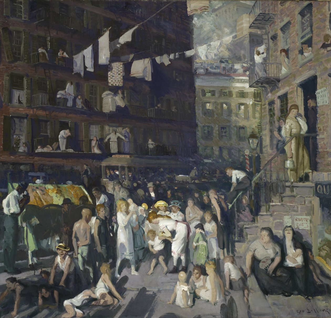 Cliff Dwellers, 1913 von George Wesley Bellows