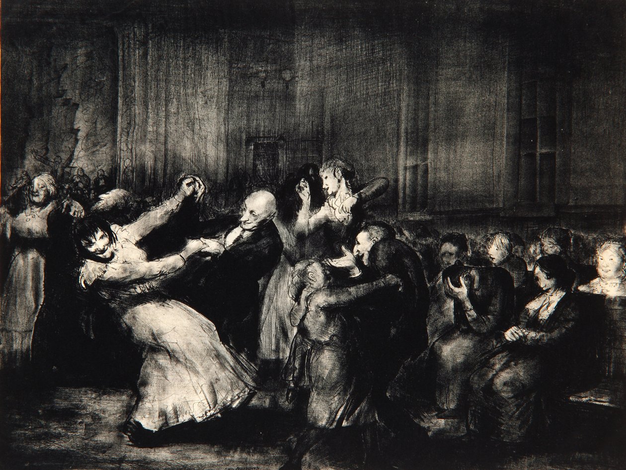 Tanz in einer Irrenanstalt, 1917 von George Wesley Bellows