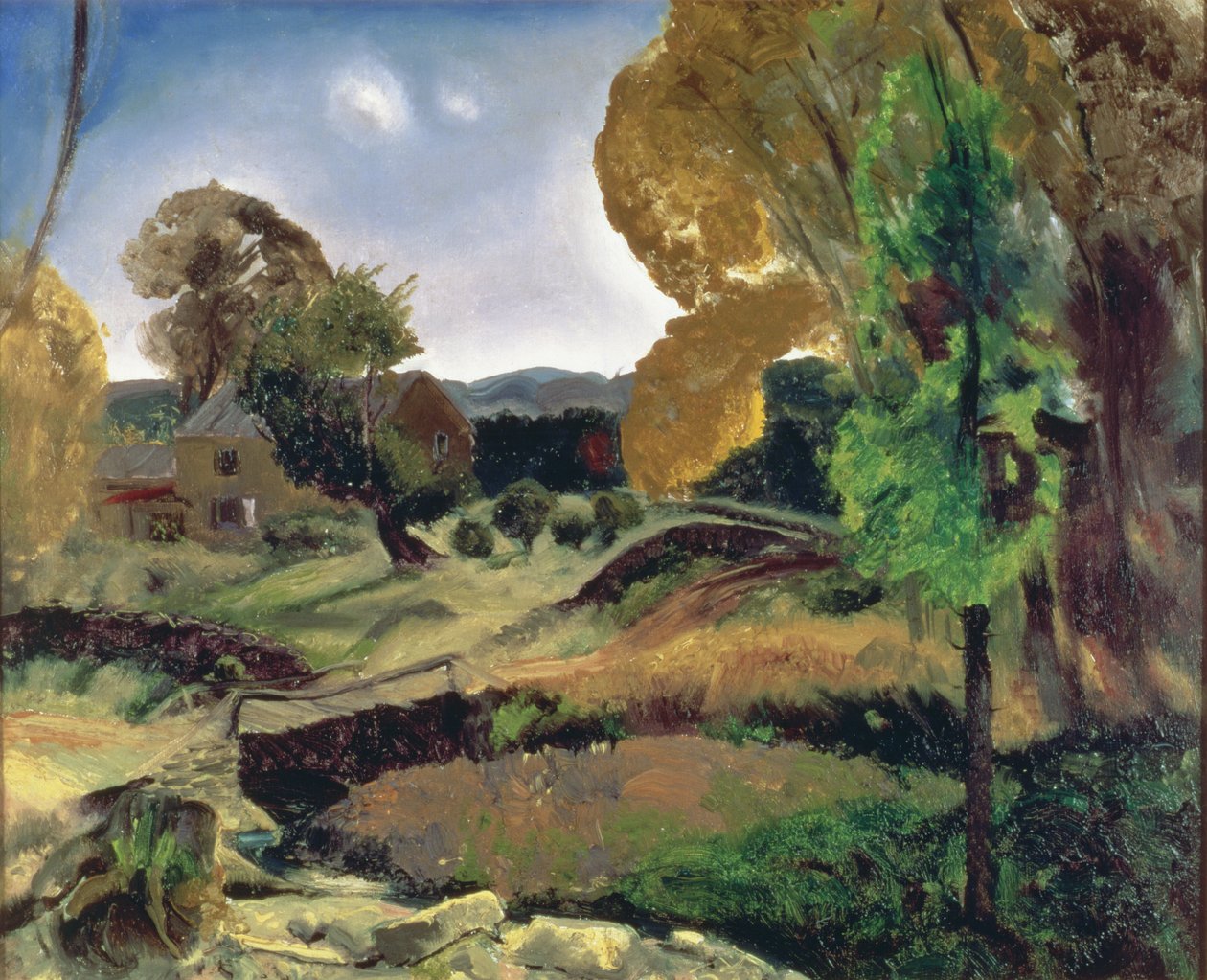 Kleine Brücke, Woodstock, 1920 von George Wesley Bellows