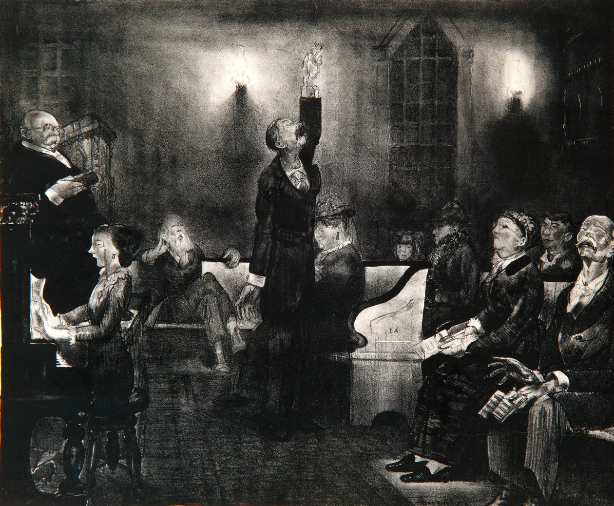 Gebetstreffen, 1916 von George Wesley Bellows