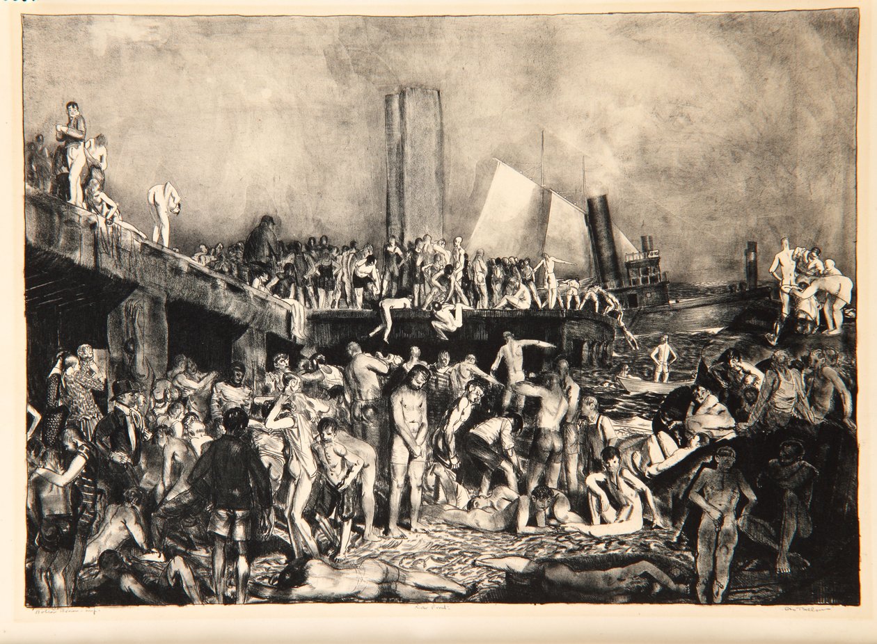 Flussufer, 1923-24 von George Wesley Bellows