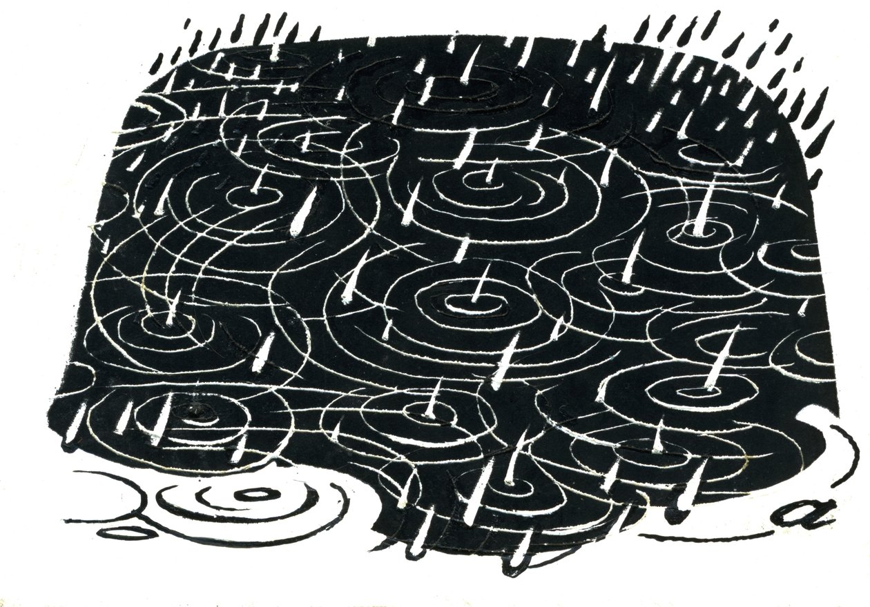 Regenpfützen-Design von George Adamson