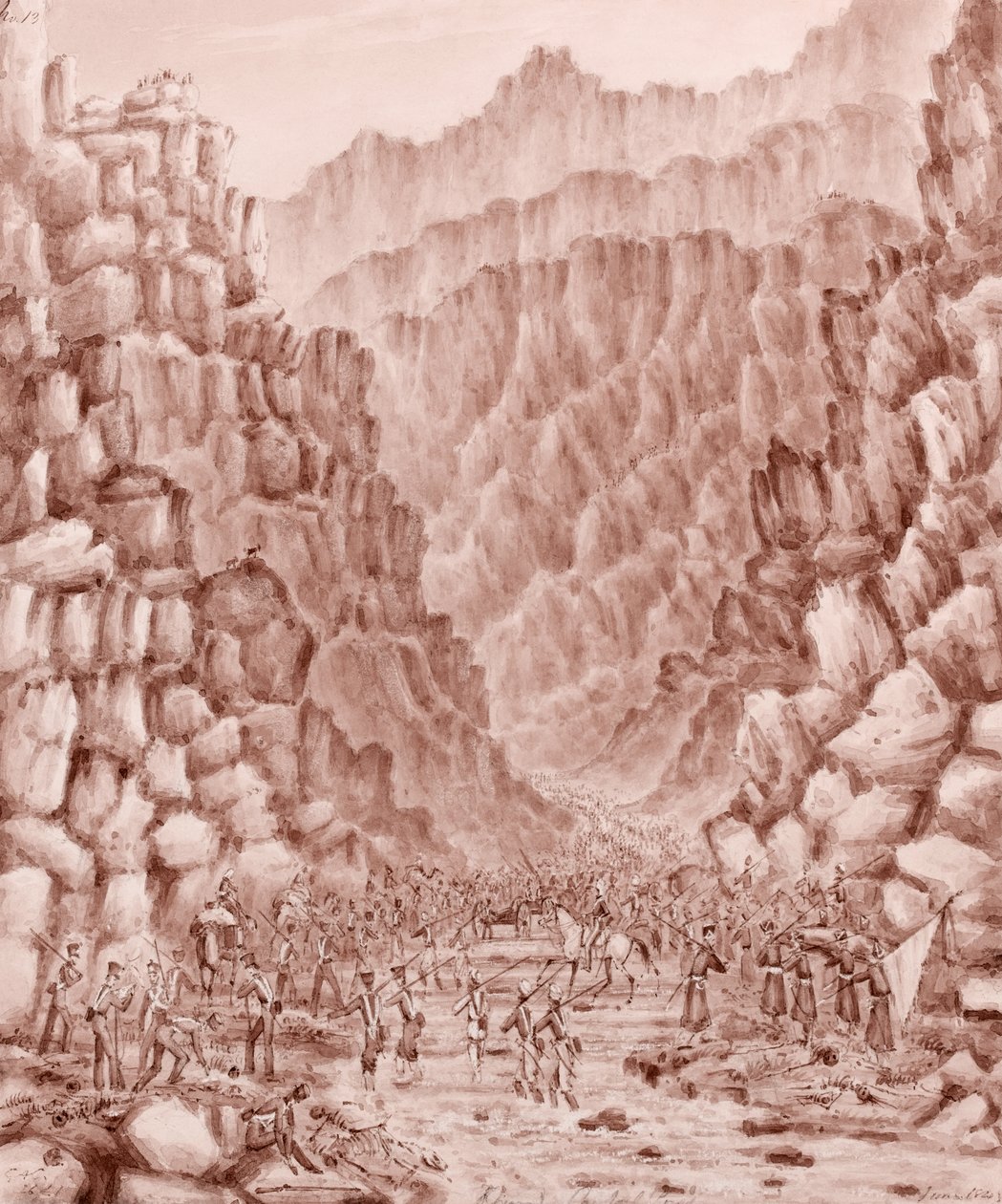 Khoord Caubel Pass von George Alfred Croly