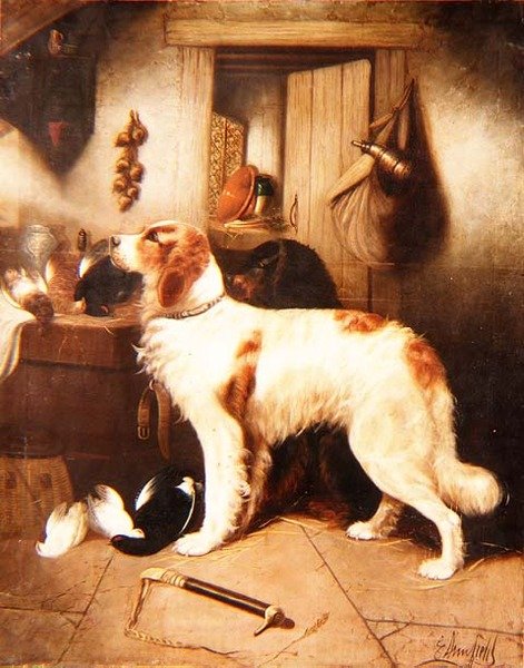 Die Küche des Wildhüters von George Armfield