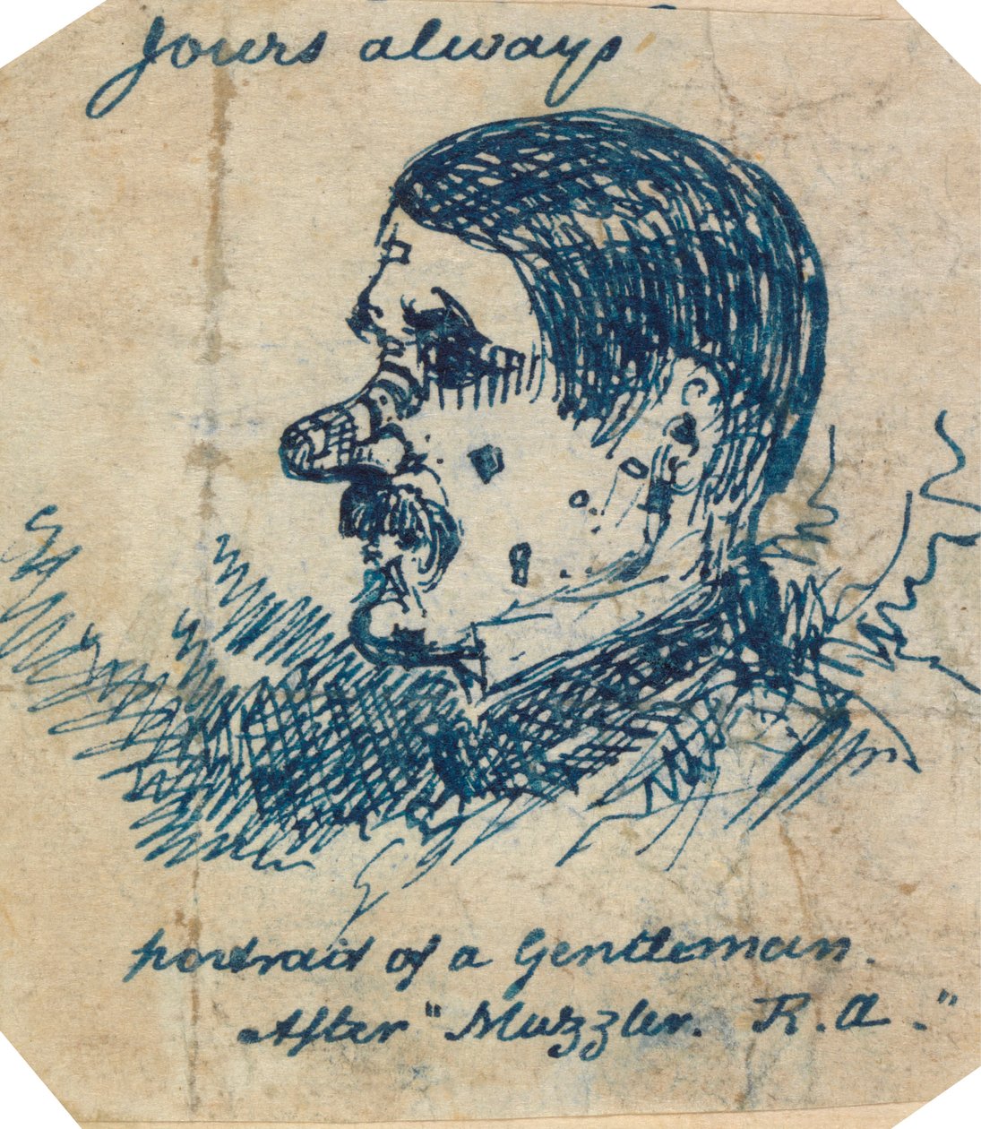 Selbstporträt von George Augustus Sala