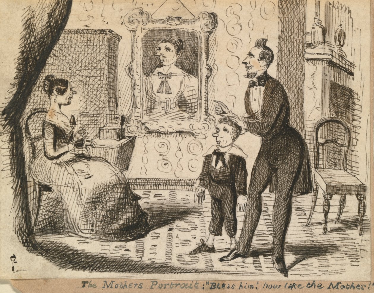 Das Porträt der Mutter von George Augustus Sala