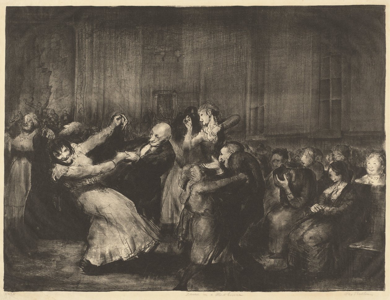 Tanz in einer Irrenanstalt von George Bellows