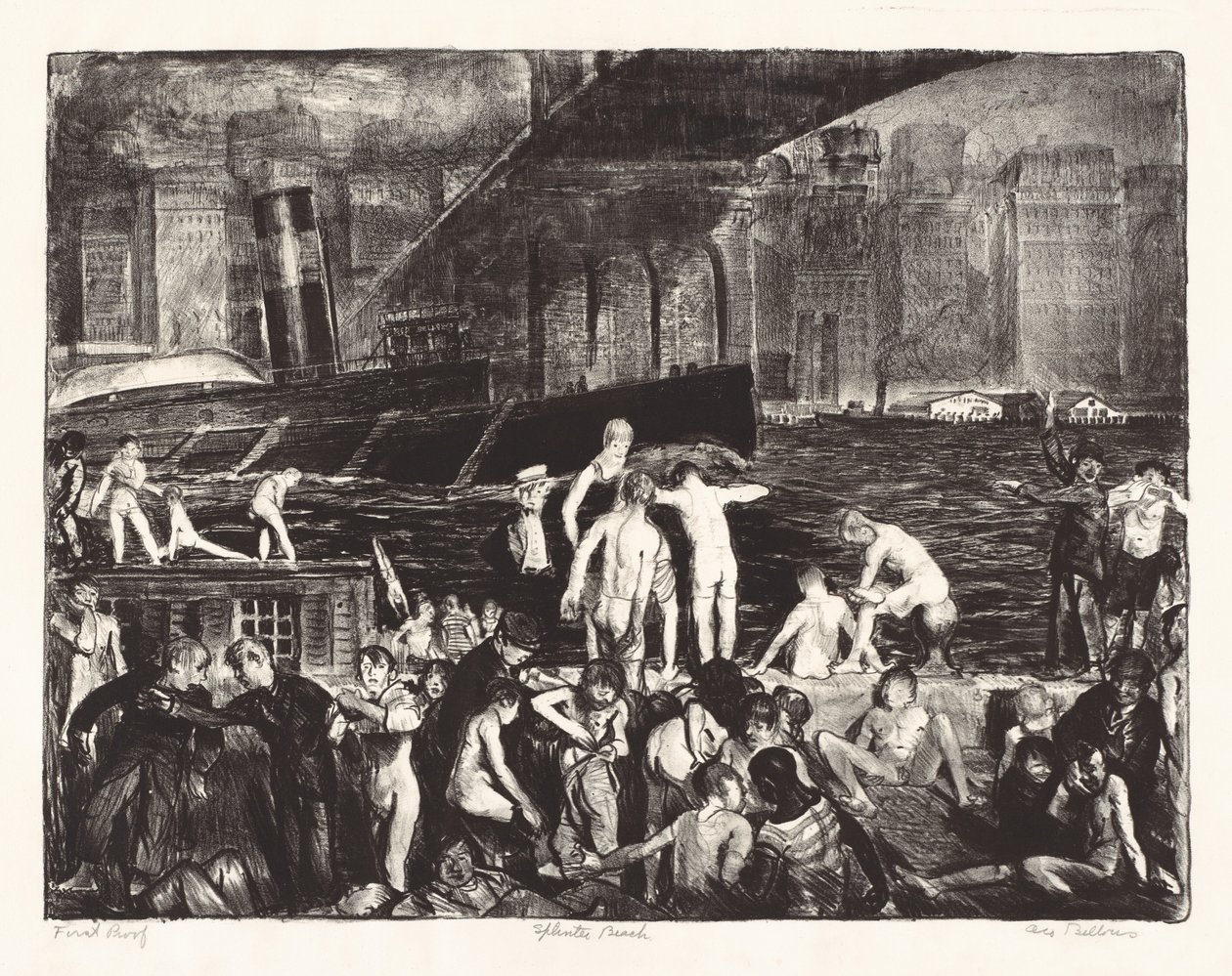 Splitterstrand von George Bellows