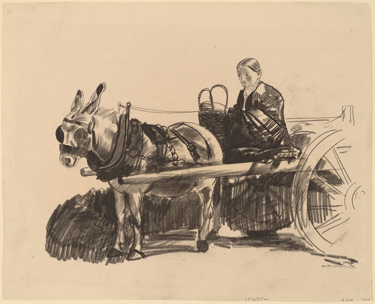 Der Eselkarren von George Bellows