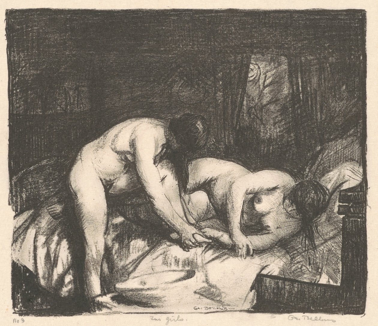Zwei Mädchen von George Bellows