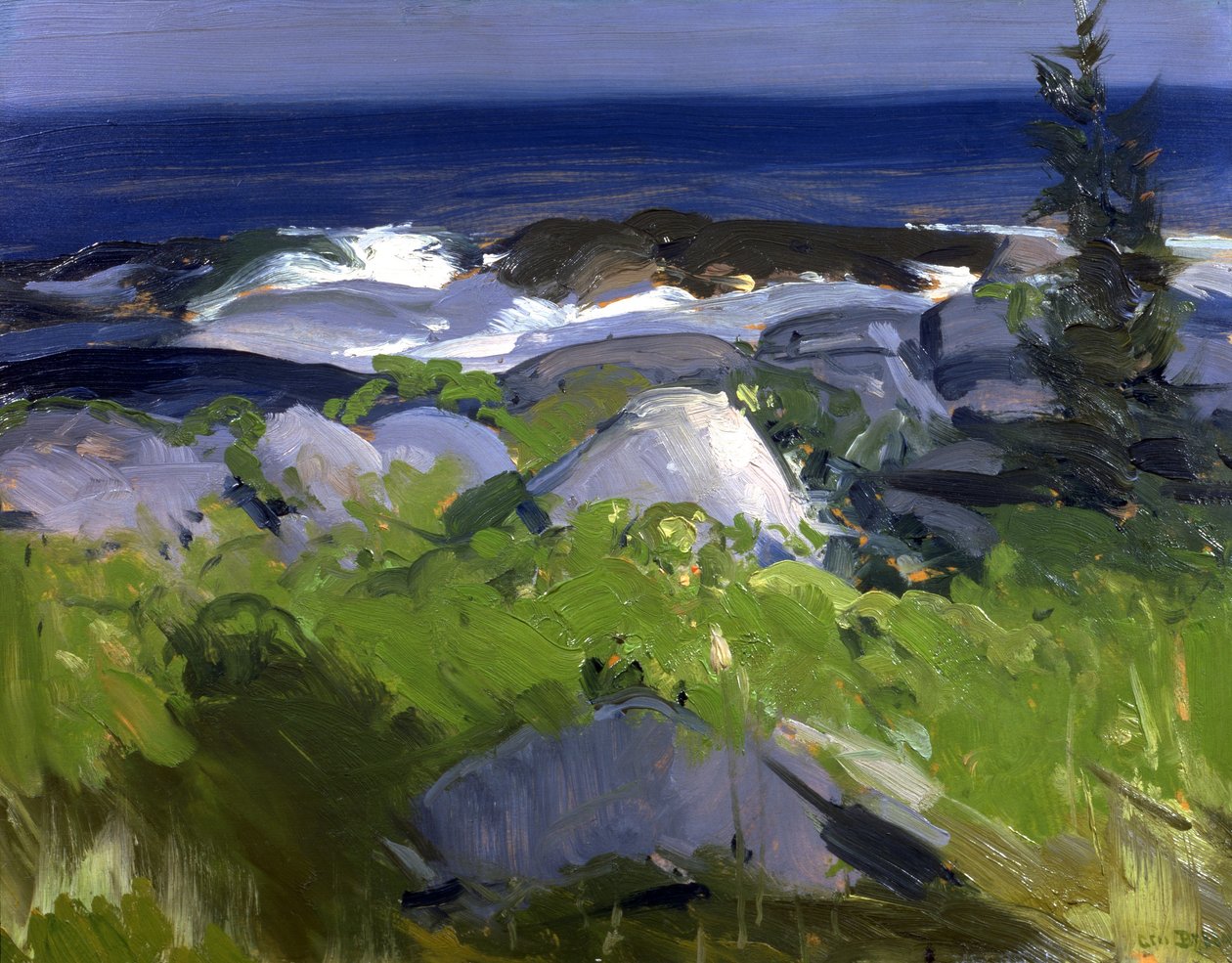 Weinbewachsene Küste--Monhegan Island von George Bellows