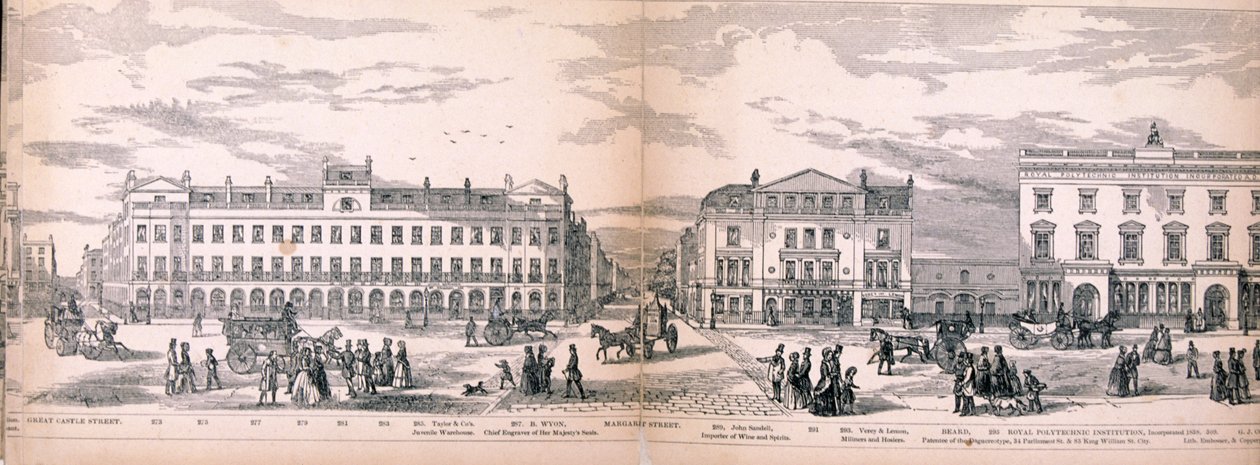 Panorama von London, 1849 von George C Leighton