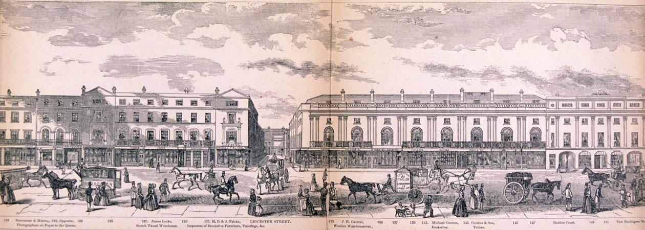 Panorama von London, 1849 von George C Leighton