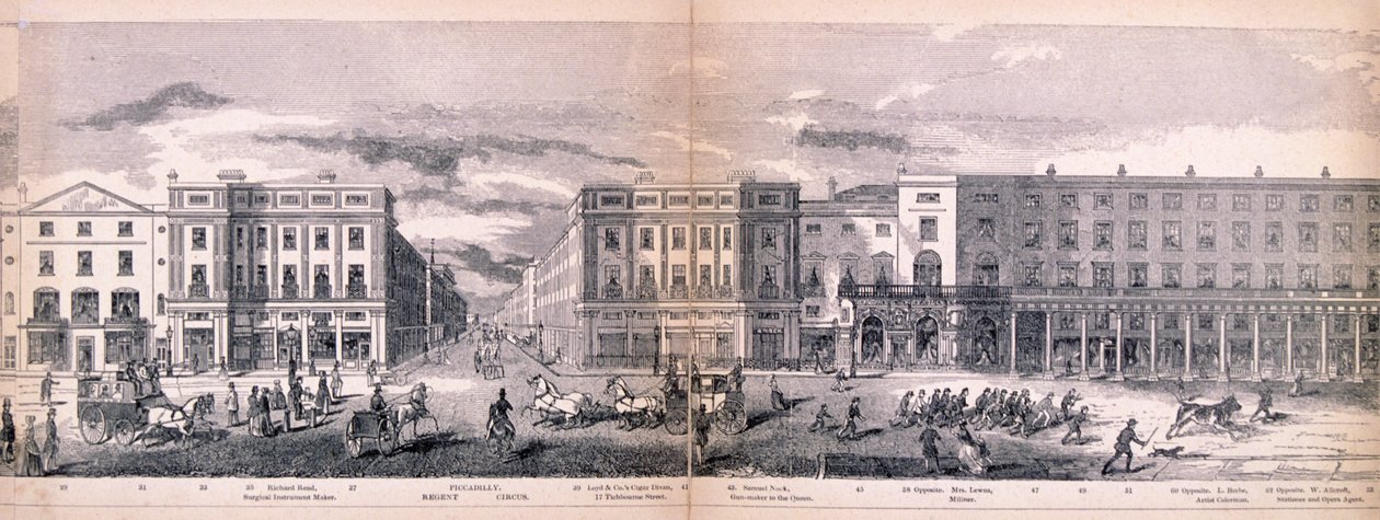Panorama von London, 1849 von George C Leighton