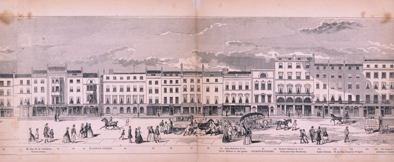 Panorama von London, 1849 von George C Leighton