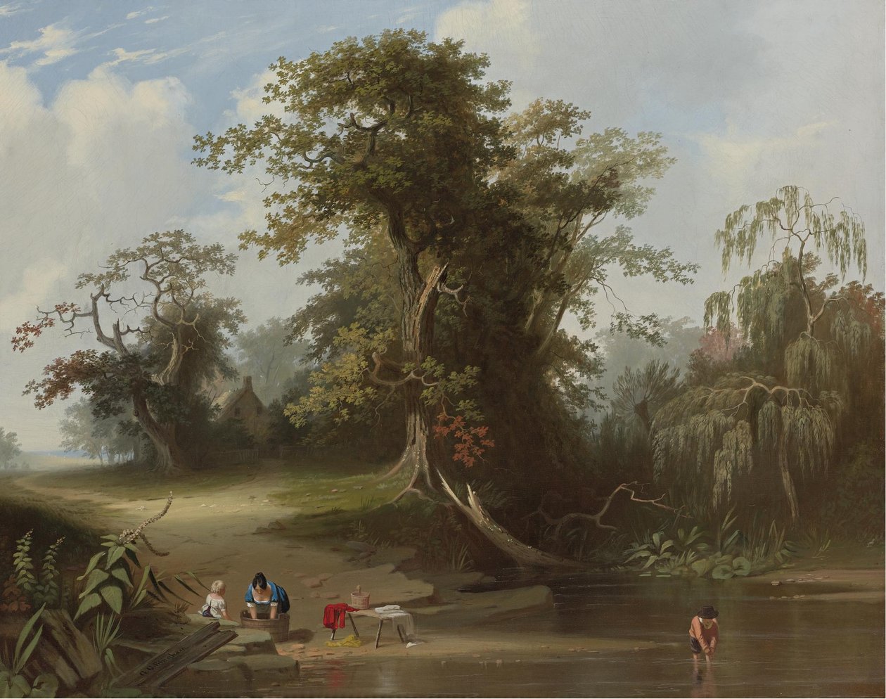 Landschaft; ländliche Szene von George Caleb Bingham