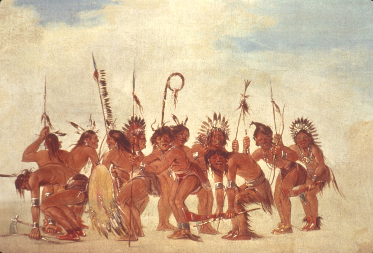 Tanz der Krieger bei Fort Snelling von George Catlin