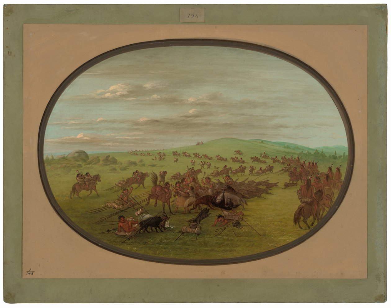 Camanchees ziehen um von George Catlin